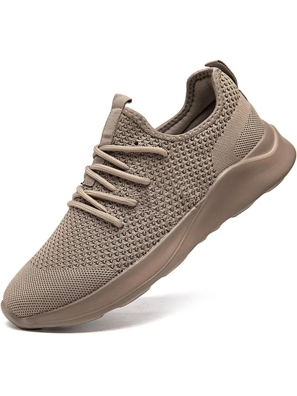 Men's Brown Running Shoes Sneakers Tennis Fitness Athletic Shoes Non Slip Shoes